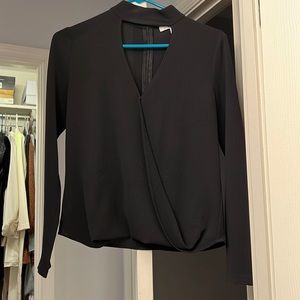 Wayf mock neck blouse